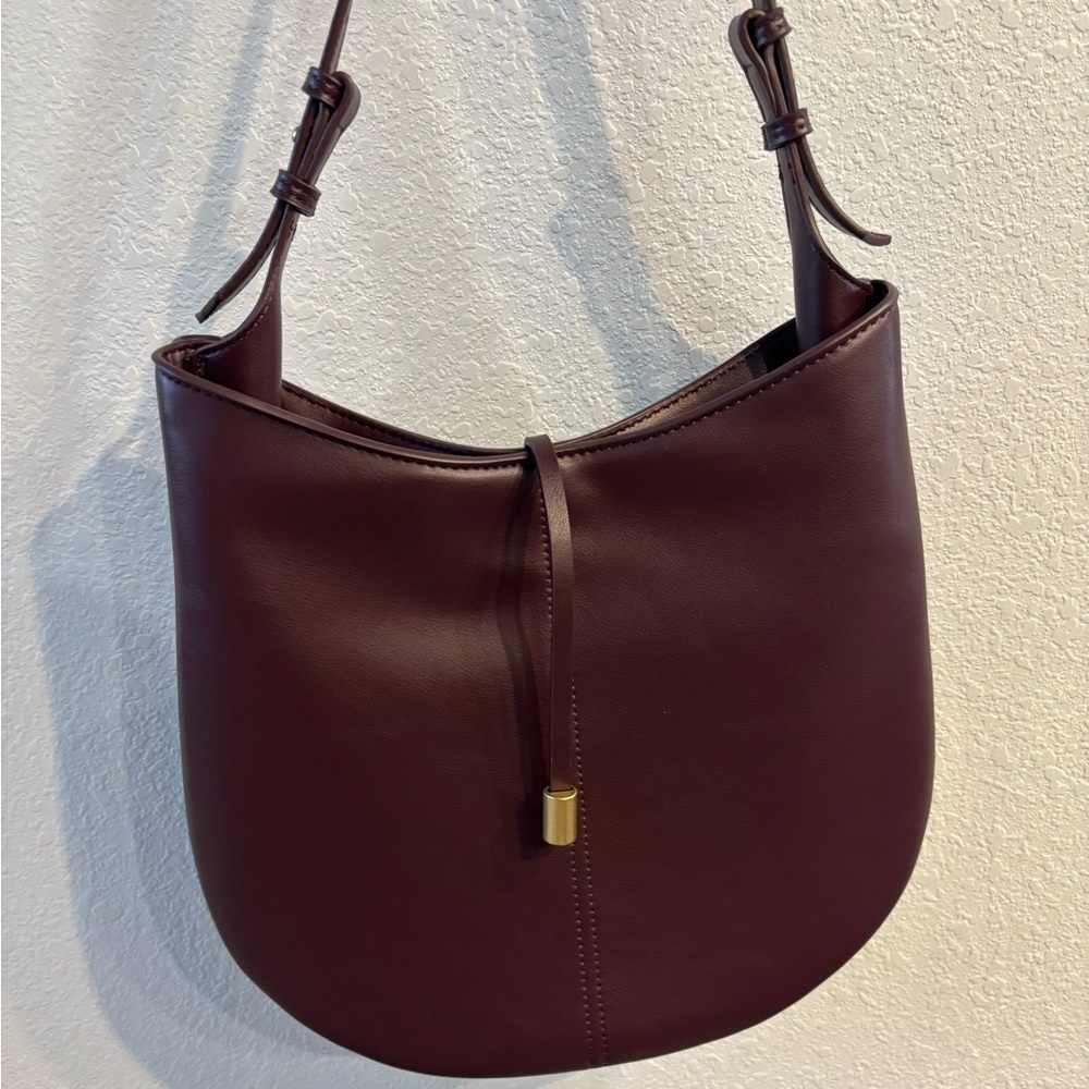 Zara Burgundy Shoulder Bag